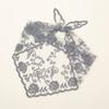 Headwear Flower Lace Triangle Scarf Summer Black and White Solid Color Headcloth Wedding Lace Cover Female