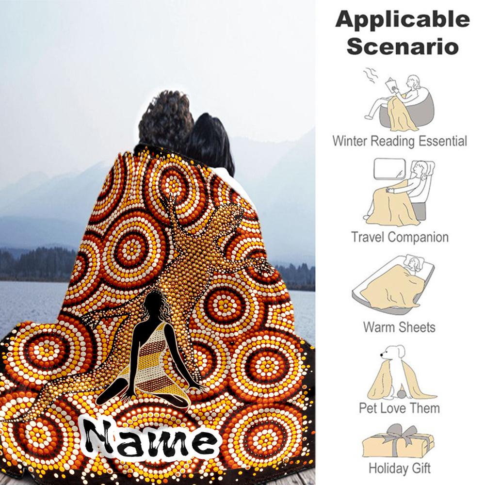 Finding-rest-in-a-busy-place Customize Your Name Blanket Throw Personalized Blanket Ultra-Soft Great for Picnics Chair Bed Bedding