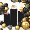 3/5pcs Elastic Wedding Cylindrical Base Tablecloth Circular Dessert Table Birthday Party Decoration Cylindrical Pedestal Covers
