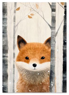 Poster for a Child Fox Fox