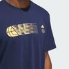 Adidas Worldwide Hoops City Graphic Tee Night Indigo Men Streetwear IN6380