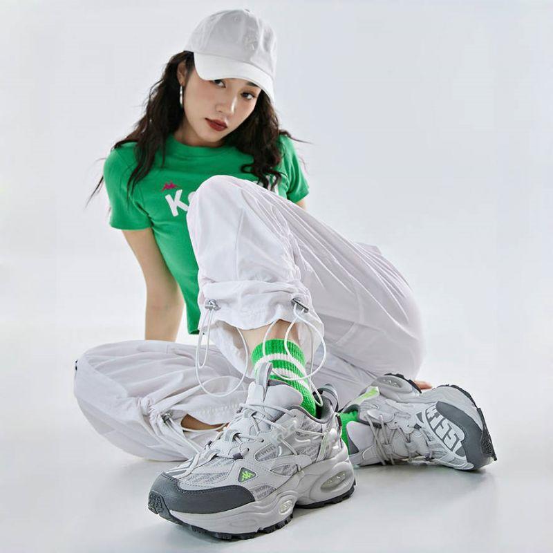 Kappa Deconstructed Elements Retro Casual Versatile Low-Top Dad Shoes Unisex sneakers Gray Silver K0DY5MC03D-1118