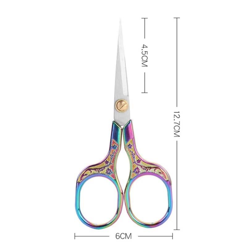 1PC Sewing Scissors Stainless Steel Retro Embroidery Tailor Scissors Dressmaker Shears Fabric Cutter DIY Sewing Accessories