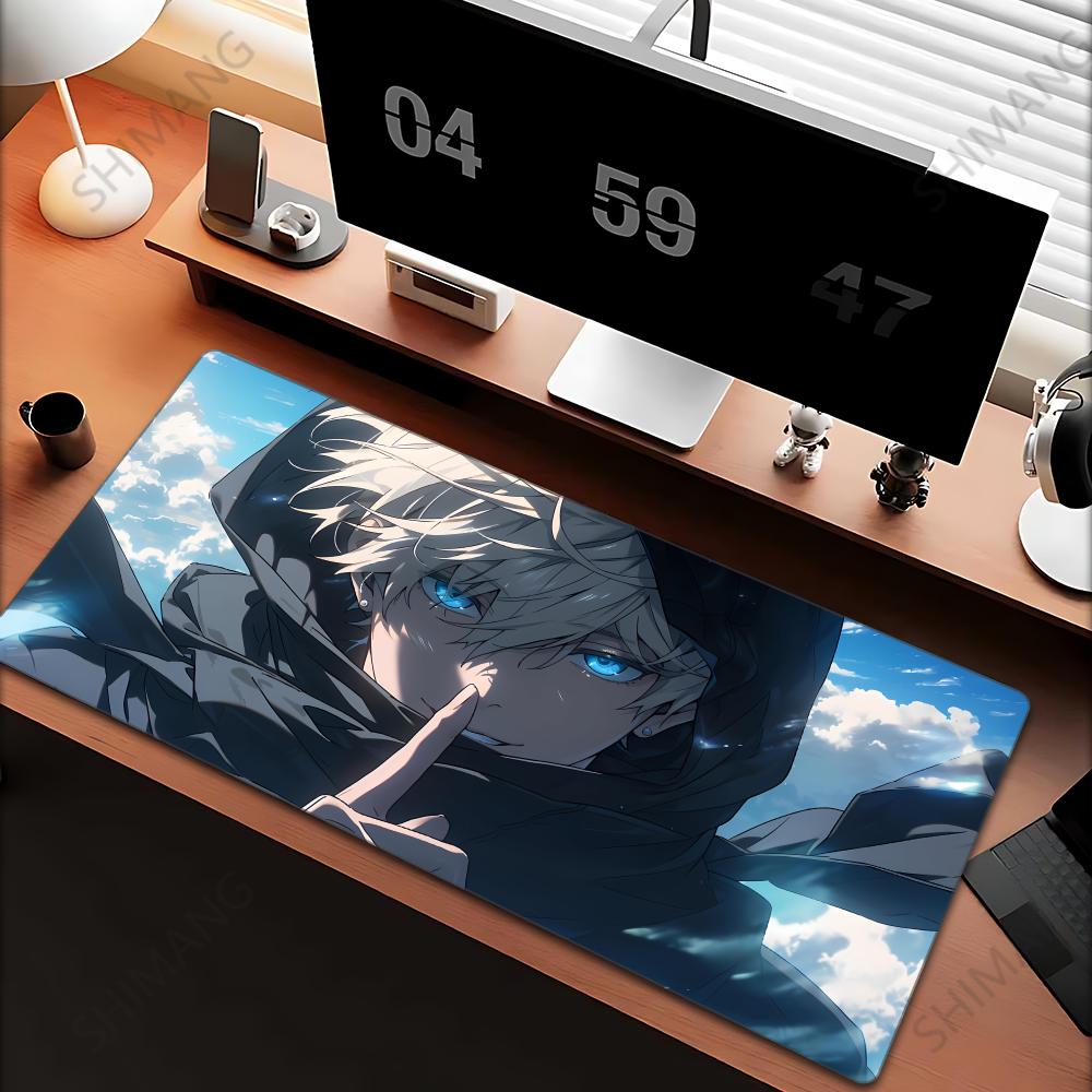 Tappetino Mouse Anime Jujutsu Kaisen Gojo Satoru Grande Tappetino Mouse da Gioco Tappetini Mouse Tastiera per Giocatori Tappetino per Scrivania del Computer Tappeto Grande