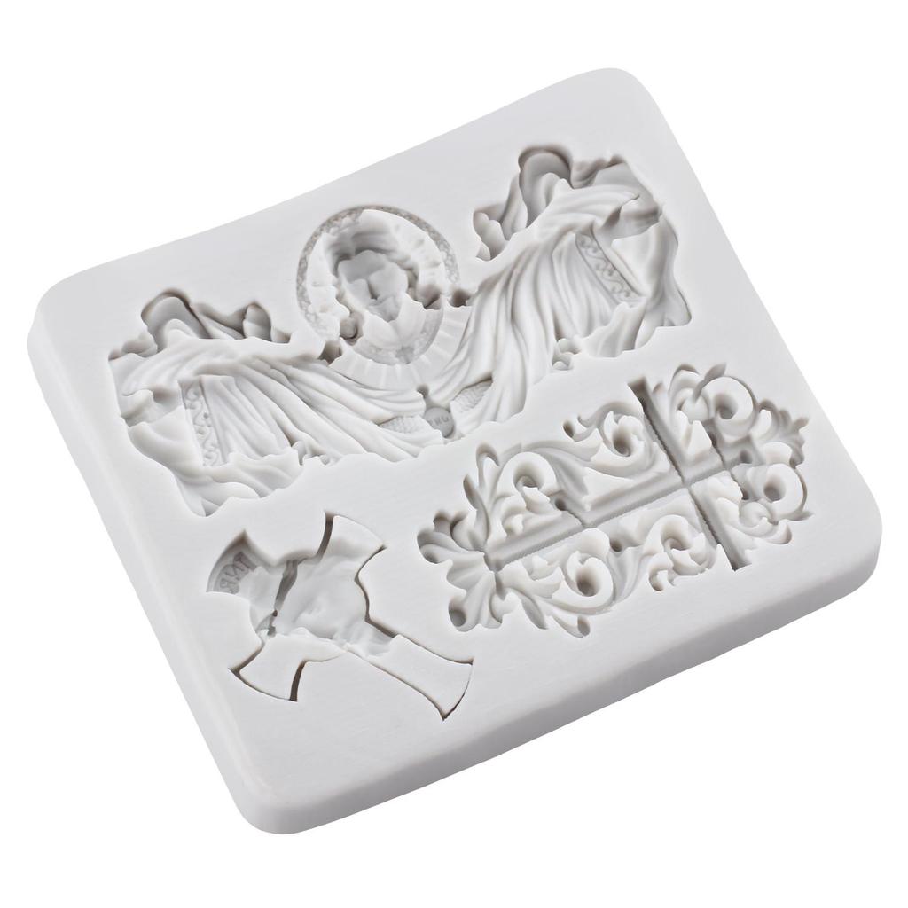 Ježíš Silikonová forma Ježíš Fondánové formy Nástroje na zdobení dortů Topper na cupcake Cukroví Pryskyřice Hlina Čokoláda Gumpaste forma