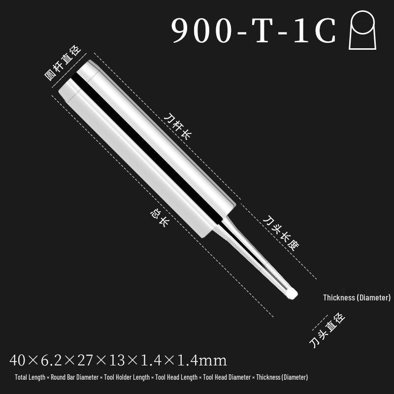 Lead-Free 900M Knife-Type Soldering Iron Tip for 936 Constant Temperature Stations, Eco-Friendly