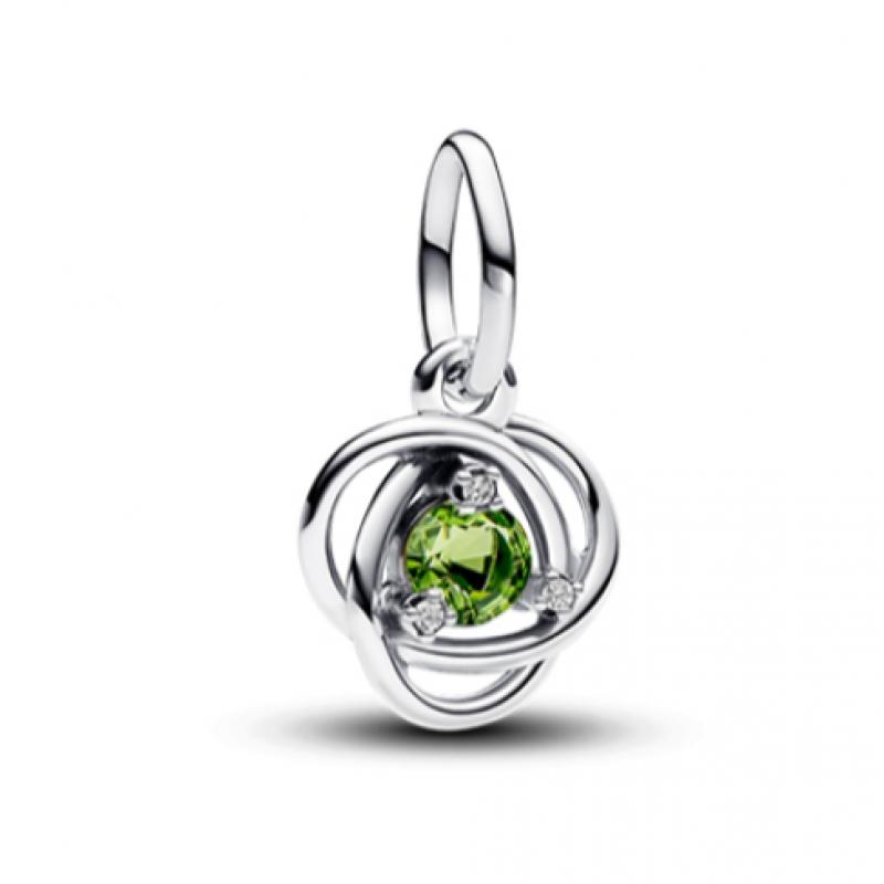 Pandora Spring Green Eternity Circle Dangle Charm 793125c08