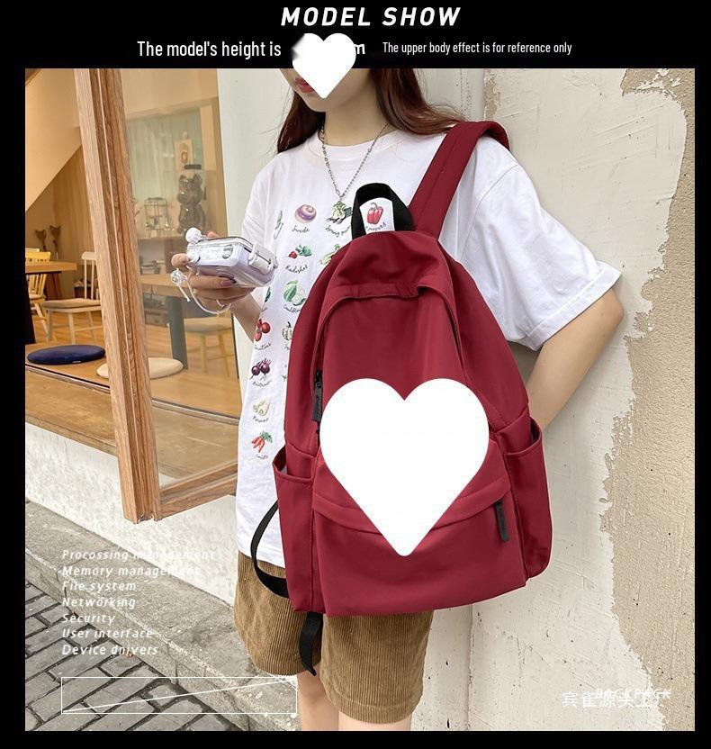 Large Capacity Japanese Style Canvas Backpack for Women - College & Casual Use