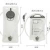 1L 2L Tragbarer Trinkblasen-Rucksack Laufen Radfahren Wandern Camping Outdoor-Sport Wasserreservoir Weiche Trinkflasche