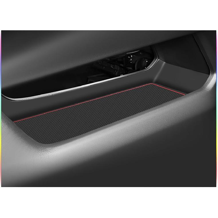 SKTU Door Slot Mat for 2025 2026 Chevrolet Equinox Door Groove Gate Pad 17Pcs Fit 2025 2026 Chevy Equinox Accessories Door Compartment Cup Center