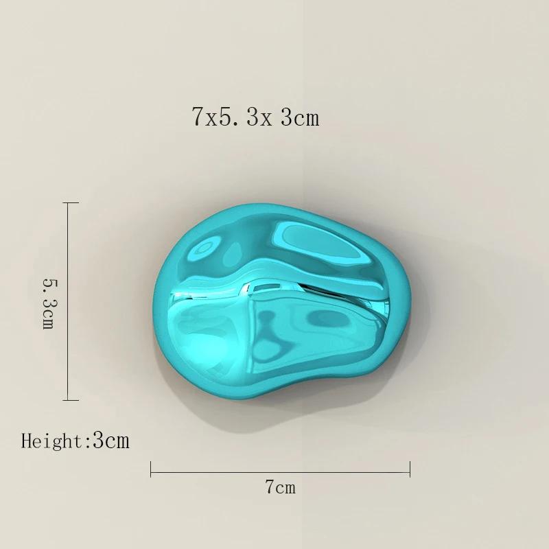 Pokovený simulovaný kamenný přívěsek Domov Moderní kamenné ozdoby Abstraktní dekorace Kreativní studio Pozadí Stěna Stereo závěsy