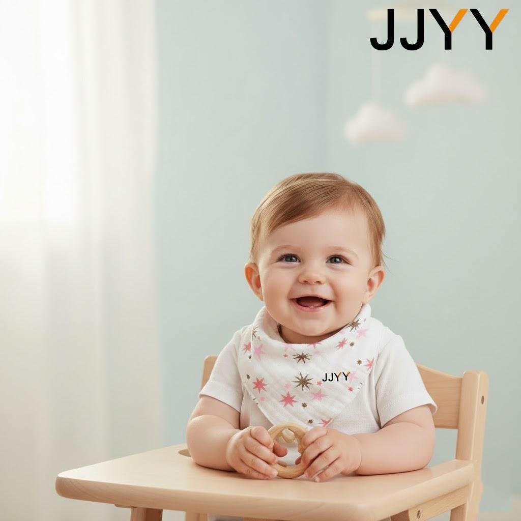 

Triangle Baby Bib Soft Cartoon Print Infant Drool Bib Snap Towel Design for Newborns Toddlers Feeding Supplies розовый