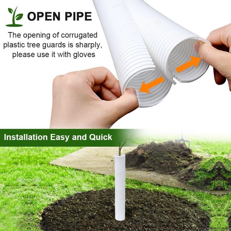 For Sapling Plants Seedling Tree Trunk Protection Guard 5 Pcs Tree Guards-Bark Protector Tree Trunk Wraps