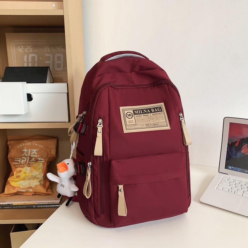 Schoolbag Korean version casual backpack large capacity student schoolbag junior high school student fashion new commuter backpack men