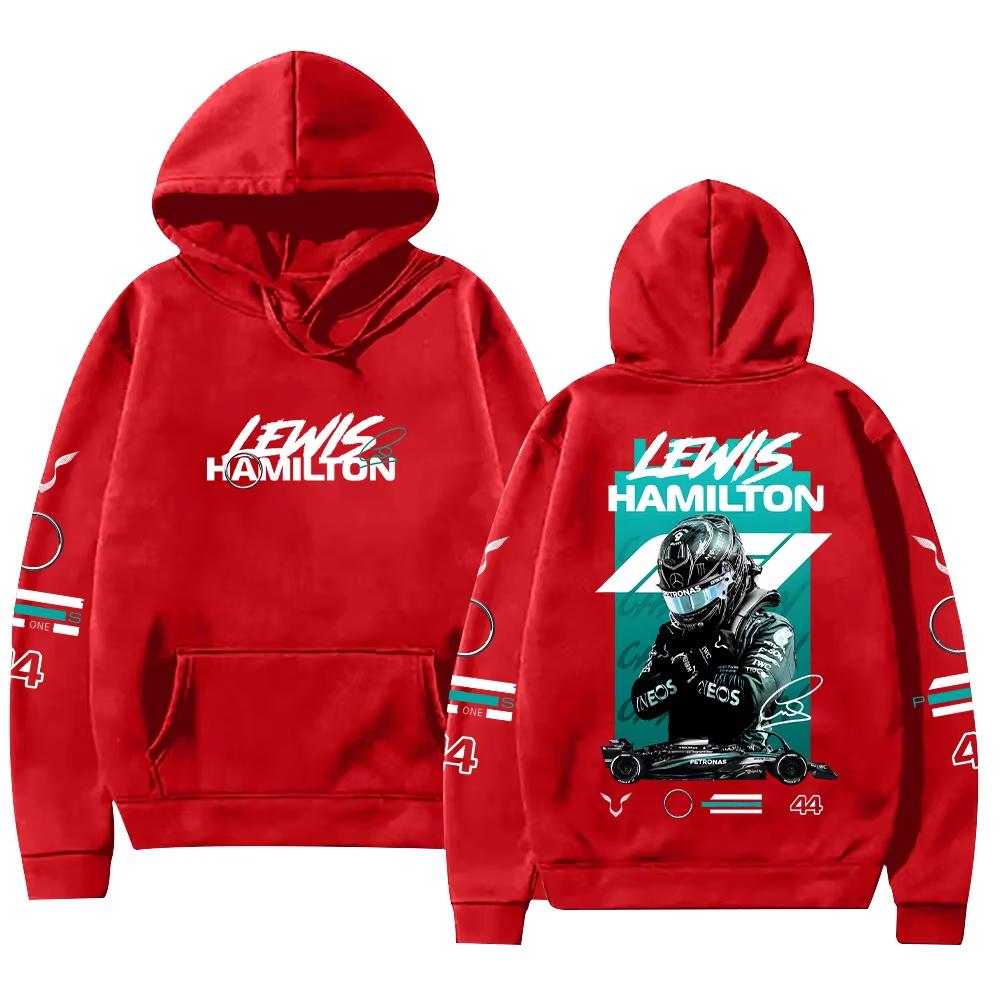 Lewis Hamilton Champion Hoodie Motorsports Apparel Race Fan Gift Sweatshirts New Pattern Unisex Vintage Printed Sweatshirt