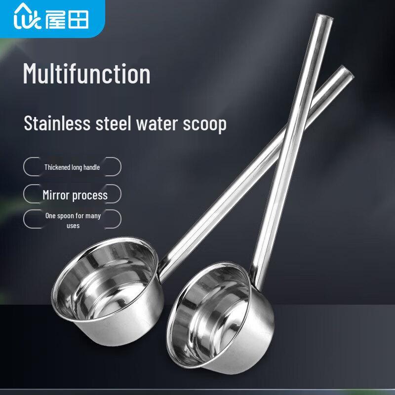 Commercial Long-Handled Stainless Steel Ladle