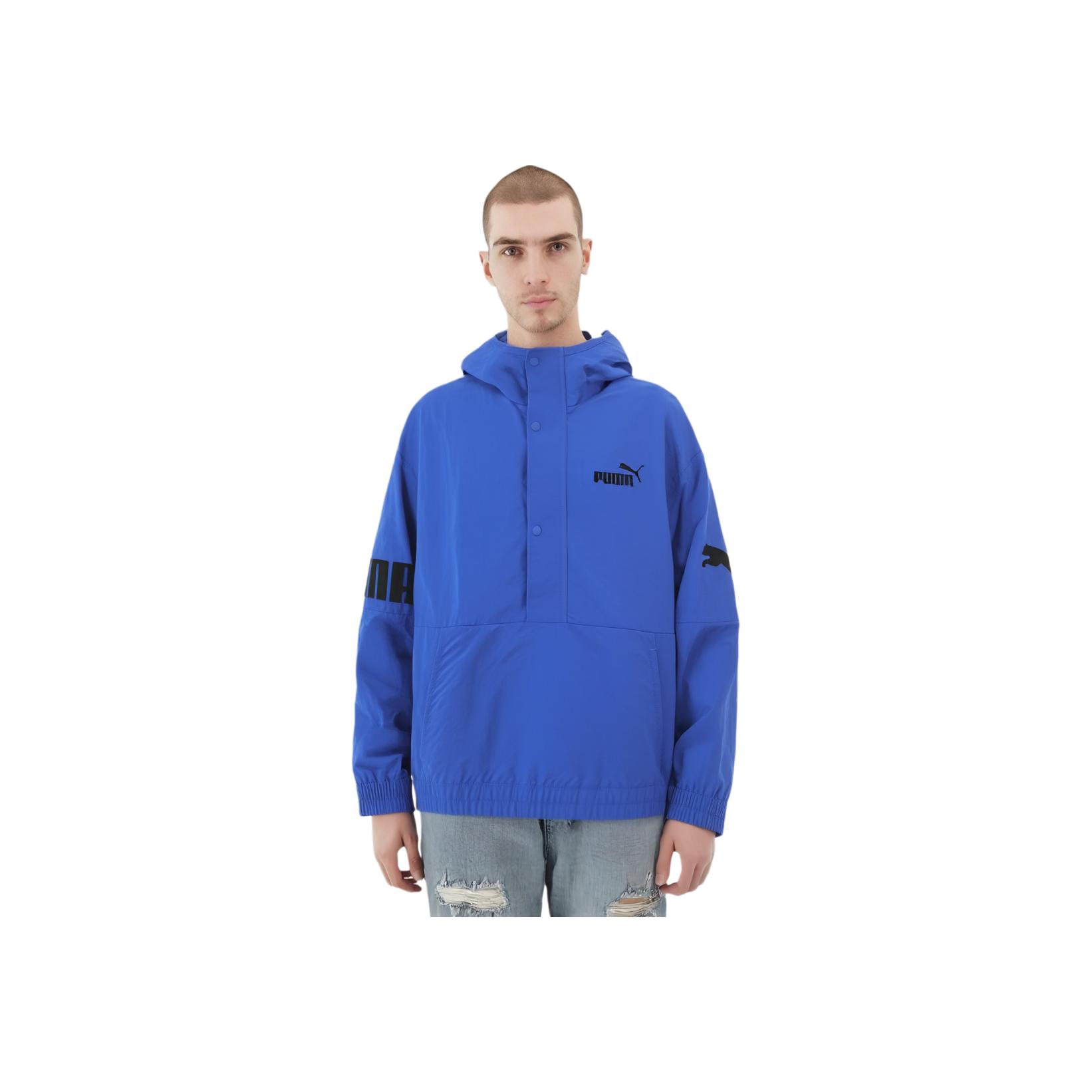 

Puma Powerwindbreaker Hooded 1/2 Zip Comfortable Breathable Windproof Lightweight Hoodie Men hoodies Electric-Blue 683795-66 XXL