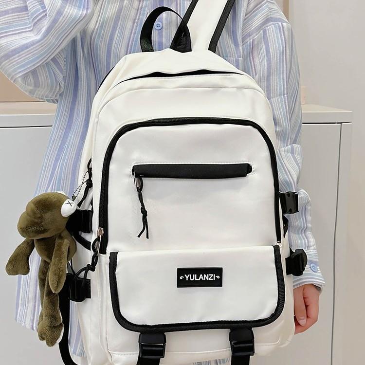 Schoolbag Trendy New Large Capacity Casual Fashion Versatile School Bag Junior High School College Student Computer Travel Backpack