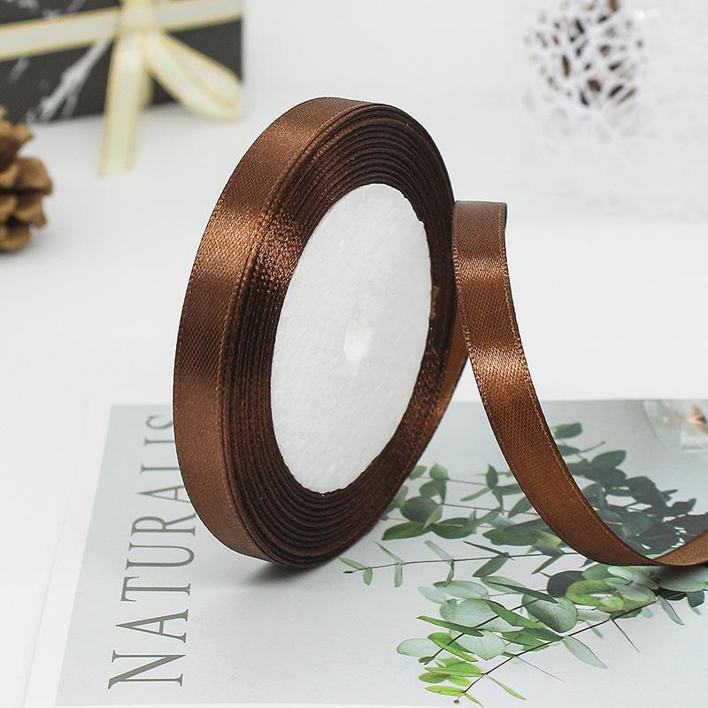 Factory Wholesale 1.5 Inches Single Sided Pastel Satin Ribbon Decorative Polyester Fabric Solid Logo Hair Gift Decoration