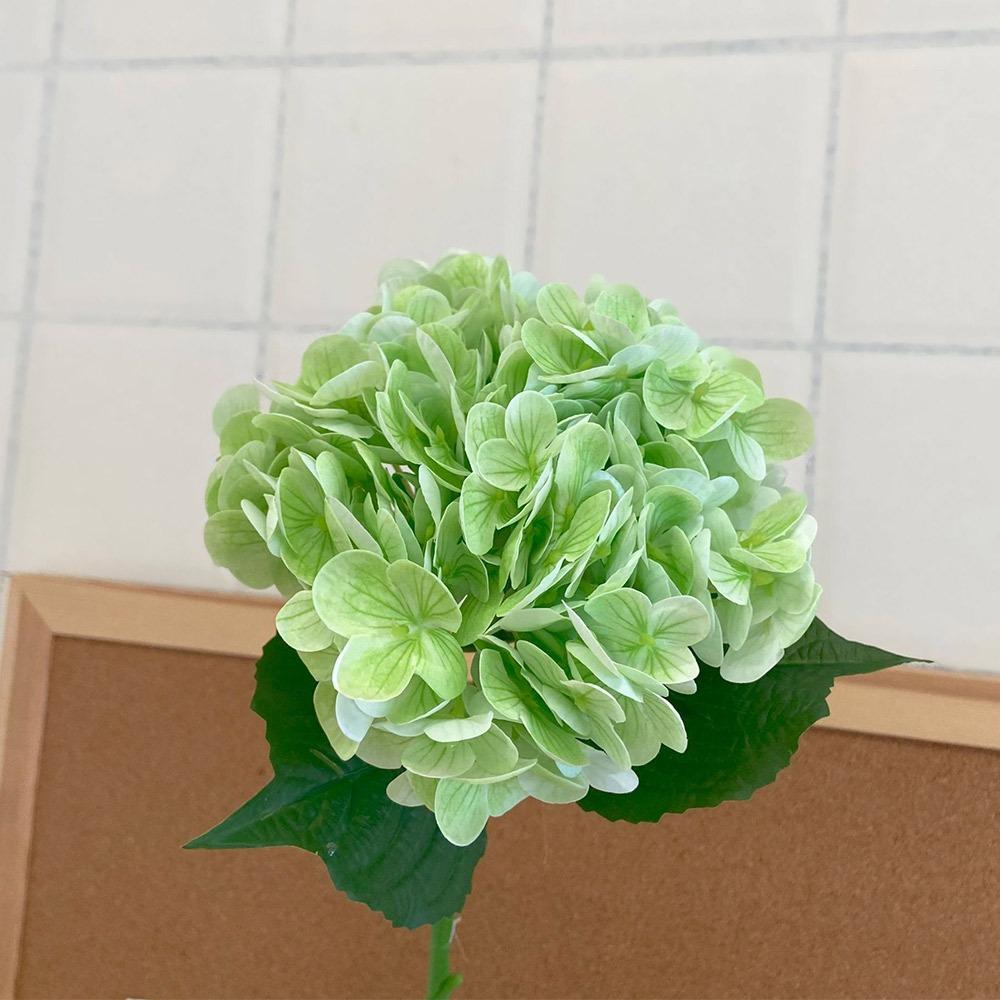 

Multicolor Artificial Hydrangea Flower Silk Petal Floral Arrangement Lifelike Plants Wedding Favor світло-зелений колір