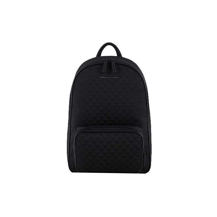 EMPORIO ARMANI Cotton Backpack Mens Black