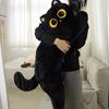 Logic Cat Doll Plush Toy Black Cat Plush Pillow Bedhead Long Pillow Dormitory Sleeping Leg Clamp Pillow Sofa Cushion Home Use