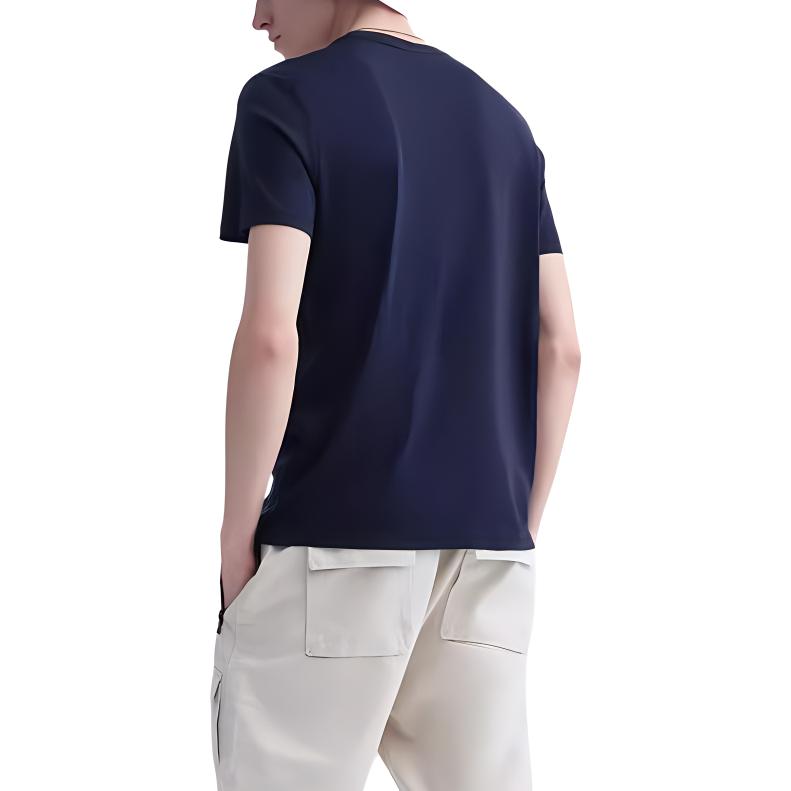 FILA T Shirts Men's Legend Blue Crew Neck Moderate F11M028114F-NV-