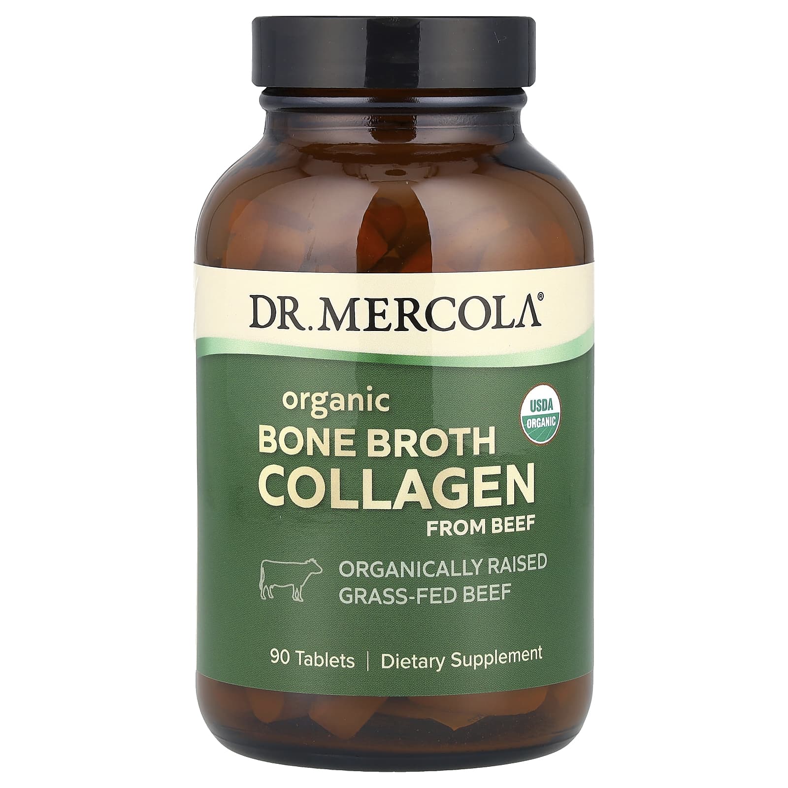 

Dr. Mercola, Organic Beef Bone Broth Collagen, 90 Tablets
