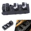 Driver Window Switches Button Panel for Replacement Use, 4 Button Layout with Upper Lock Buttons, ABS Housing, Part 93571D4000 for Repair Work