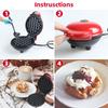 Mini Electric Waffle Machine Kitchen Cooking Utensils Breakfast Dessert Light Food Machine