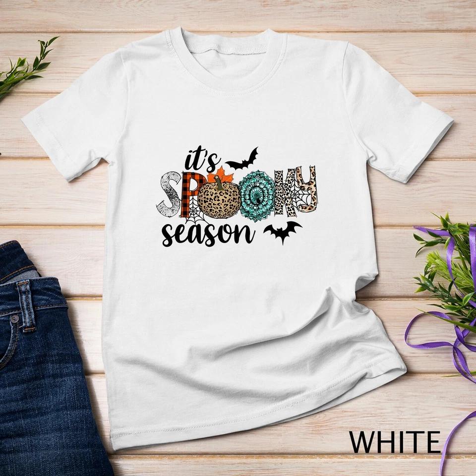 It s Spooky Season Funny Leopard Halloween T-Shirt Unisex T-shirt 1 XL