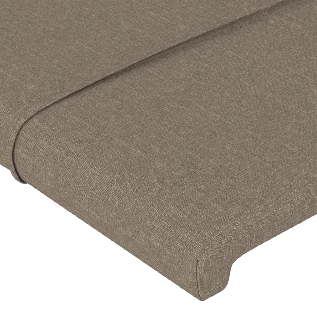 Vidaxl Zagłówki Do Łóżka, 2 Szt., Taupe, 80X5X78/88 Cm, Tkanina