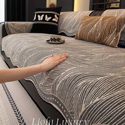1Pcs Irregular Simple Sofa Mat Four Season Universal Chenille Seat Cover Anti-Slip Dustproof Furniture Protector Home Decoration