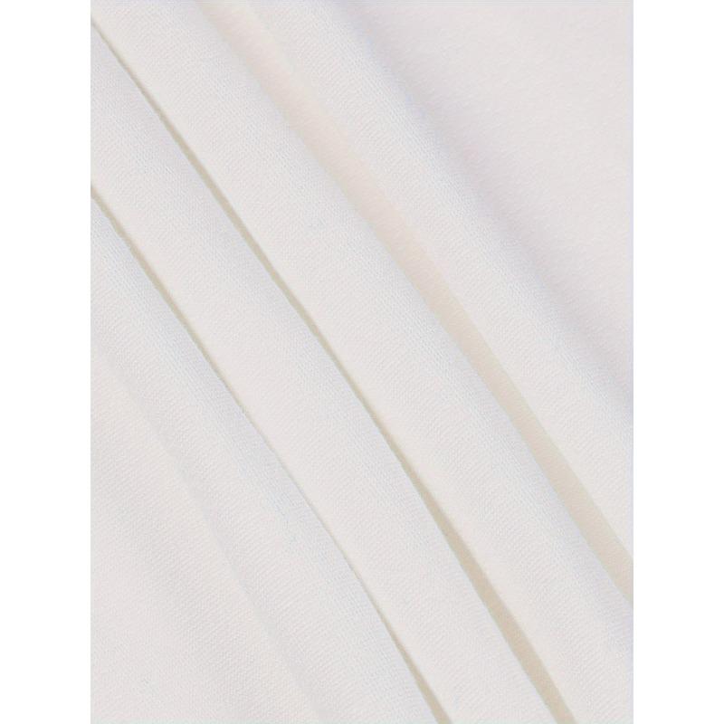 European Size Women's Plus Size Oversized Short Sleeve T-Shirt -joyful Face&Smile Print White with Black Lettering,Round Neck Casual Top,Spring Summer