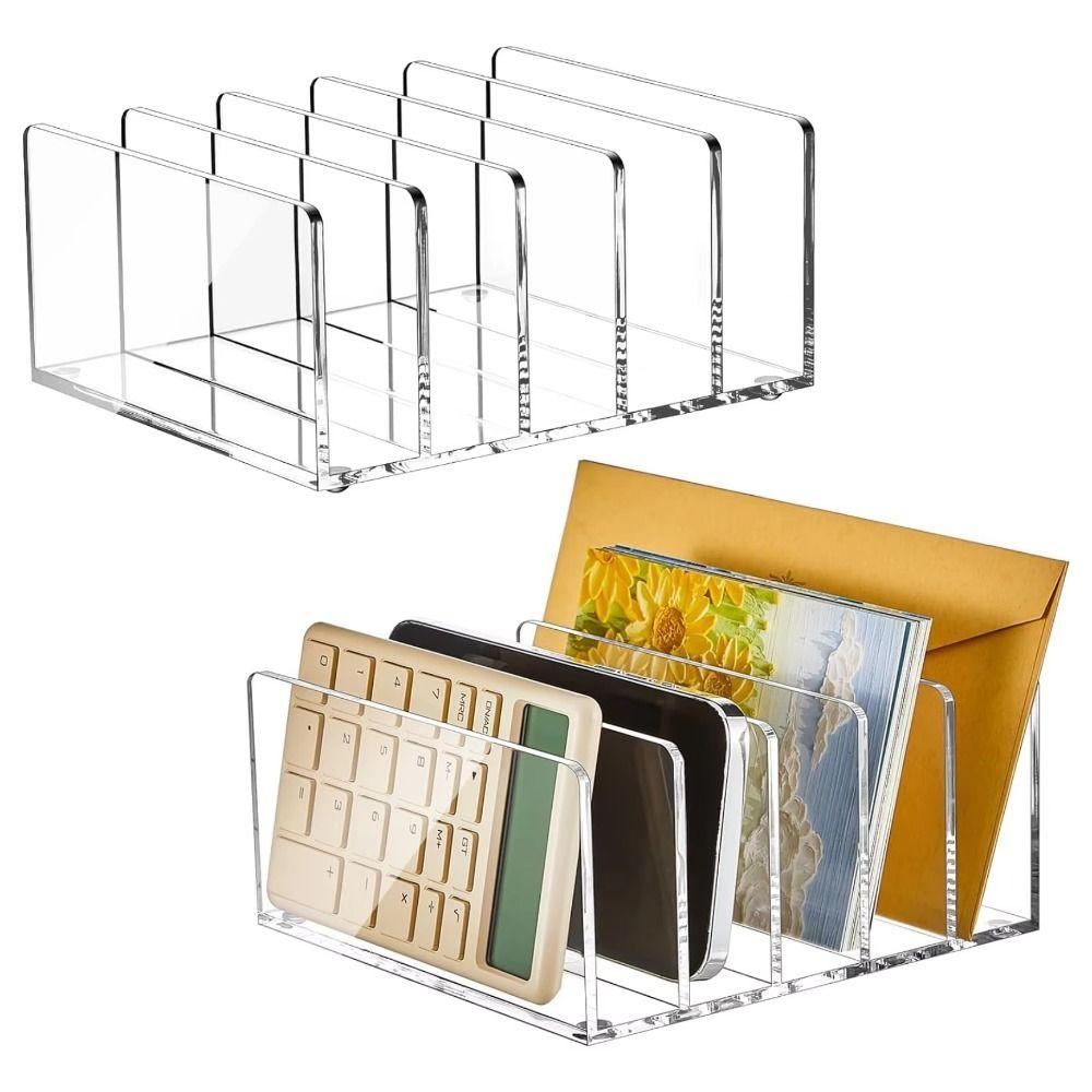 Letter Holder File Organizer Vertical Mail Organizer Laptop Stand Desktop Organizer Home Decor