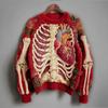 Women's Vintage Halloween Print Knit Sweater, Retro Cozy Pullover Top