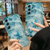 Phone Case: 2D Flat Samsung Galaxy A34 A35 M05 M06 S20 S22 S21 FE Plus 5G Protective Case, Blue Flash Butterfly, Christmas and Halloween Gift