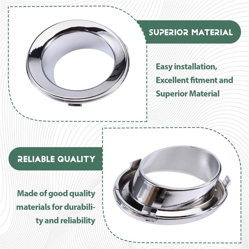 51117127941 51117127942 Car Front Fog Lights Frame Fog Lights Trim Ring For Mini R50 R52 R53 2002-2006 Silver
