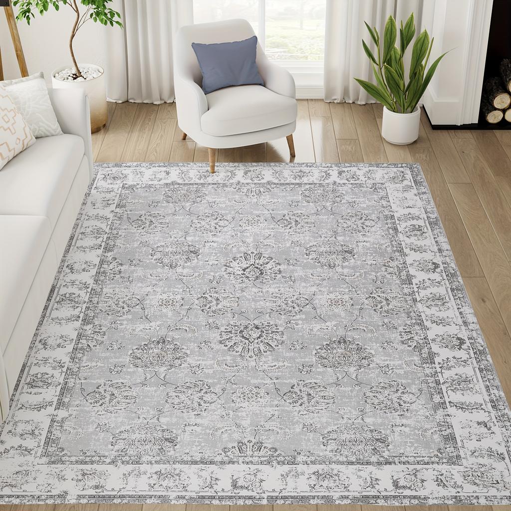 Covor Boem Vintage Zonă Mare Living & Dormitor Covoraș de Podea Zonă Sală de Mese & Dressing Covor Ușor de Întreținut Decor Acasă