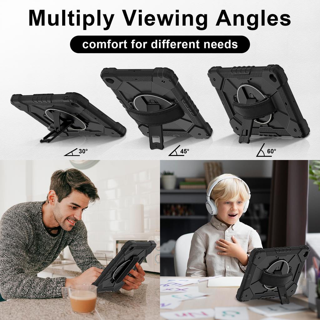 360-Grad Rundumschutz! Multifunktionale Tablet-Hülle für iPad 10.2 (2019),iPad 7. / iPad 10.2 (2020),iPad 8. / iPad 10.2 (2021),iPad 9.