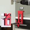 Cabinet Door Installation Positioner Clamp 6/8/10mm Drill Bit Punched Mounting Jig Cabinet Door Installation Auxiliary Tool