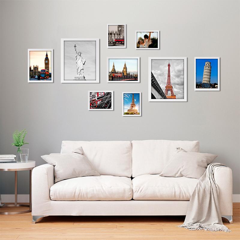 1 Stück mit Ständer Dokumente Fotorahmen Büro Posterrahmen mit Plexiglasfenster Schlankes Foto Mehrere Optionen verfügbar