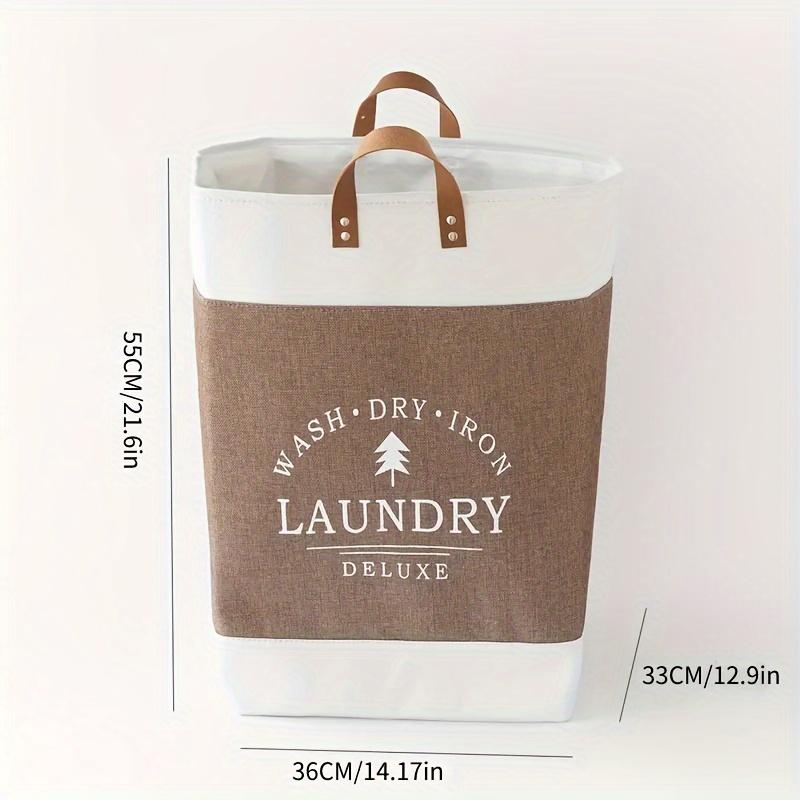 1pc Portable Dirty Clothes Basket, Toy Storage Basket, Household Laundry Hamper with Portable Handle, Home Organization and Storage Supplies
