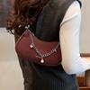 Premium Sense Underarm Bag Women 2025 New Trendy Fashion Woolen Foreign Style Messenger Bag Daily Go Commuting Bag