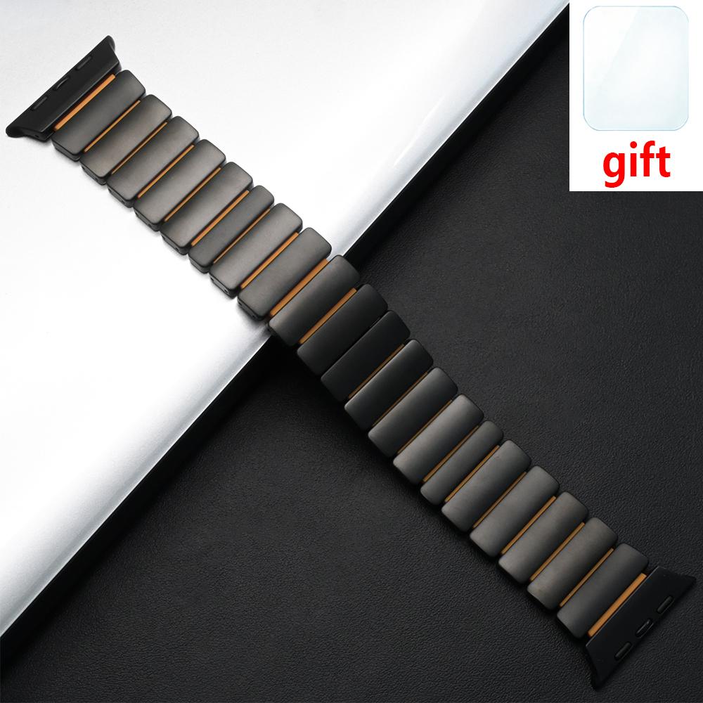 Titanium Rubber Band for Apple Watch