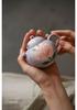 Hand-painted Peony Ceramic Tea Set: Purple Smoke Teapot, Lid Bowl, Master Cup, Tasting Cup, Pot Stand, Cup Mat, Coffee Cup