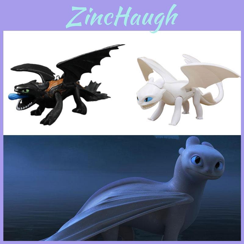 Collectible Dragon Trainer Night Fury And Light Fury Toys