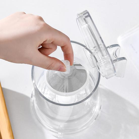 Tea Infuser Mug with Lid Detachable Filter Teapot for No-Bitter Brewing Large Capacity Leak-Proof Tumbler for Loose Leaf Tea