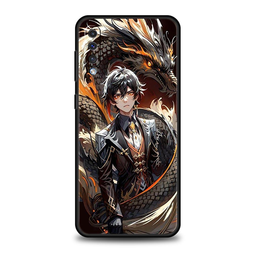 Genshin impact Genshin Zhongli Pouzdro pro Samsung A24 A12 A14 A32 A50 A70 A20E A20S A10S A22 A30 A40 A34 A54 A42 A52 5G A04s Kryt