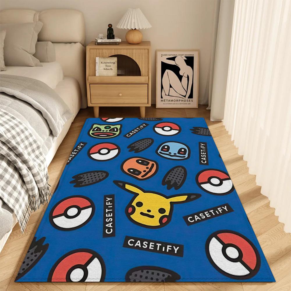 

Fashion Entrance Mat Kitchen Carpet Living Room Rugs Decoration P-pikachu Floor Mats Super Absorbent Bathroom Rug Balcony Door 40x60cm